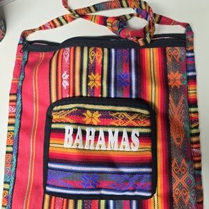 Bahamas Multicolor Striped Tote Bag